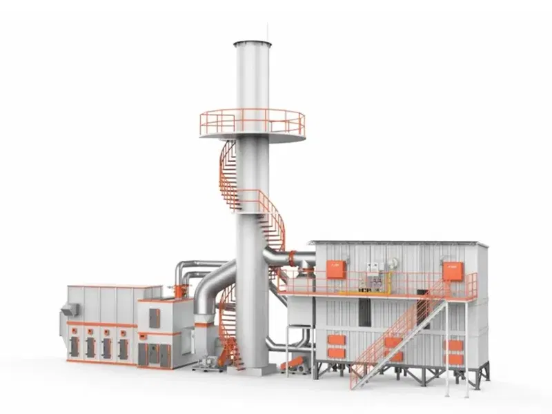 Rotary Wheel Type Heat Exchanger + RTO