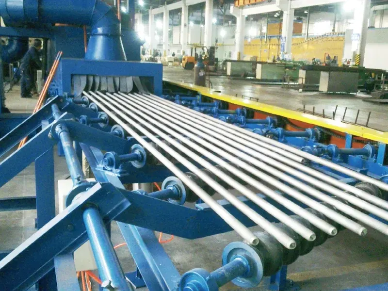 Steel Bar, Wire Rod and Round Steel Shot Blasting Machine