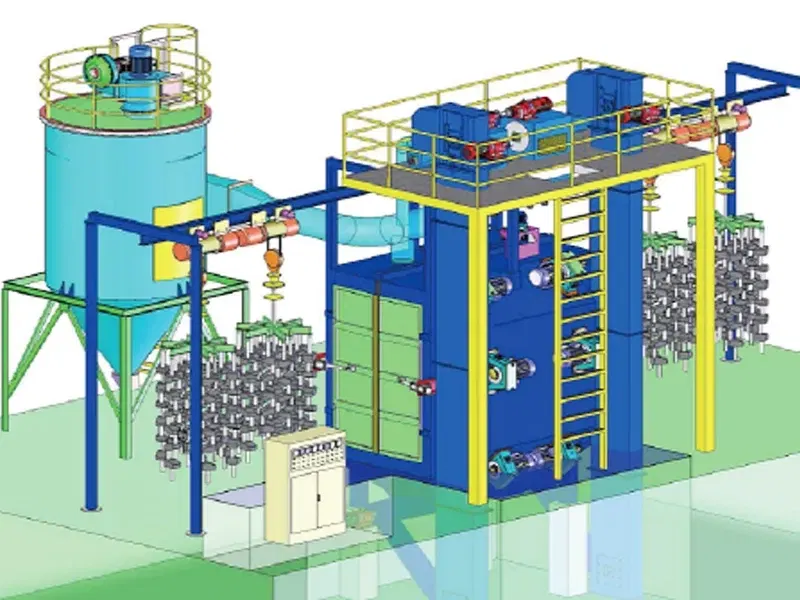 Hook-Through Shot Blasting Machine