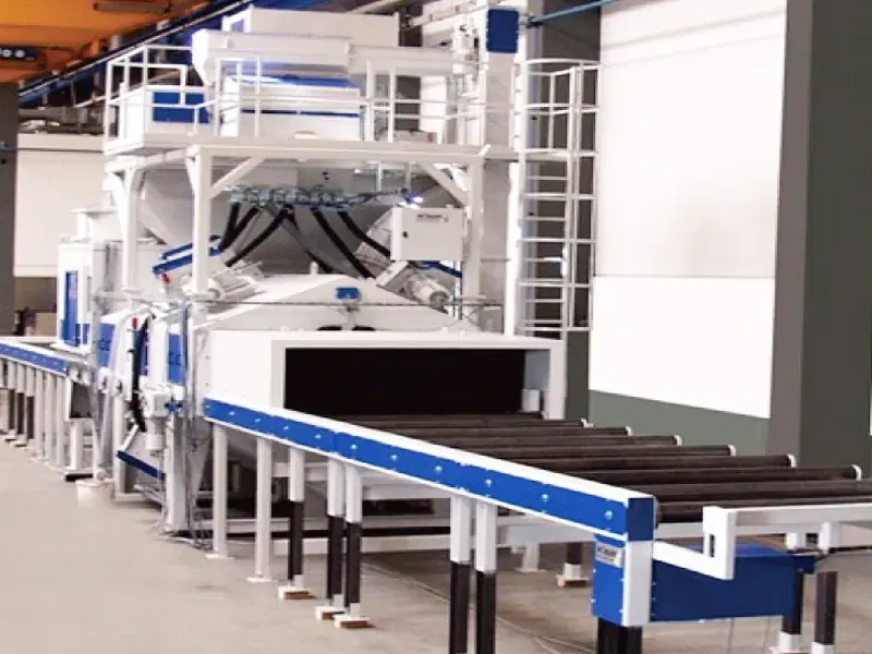 Pitless Roller Conveyor Shot Blasting Machine