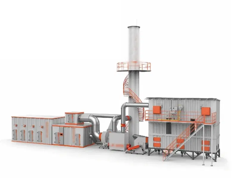 Cylindrical Rotary Kiln + RTO